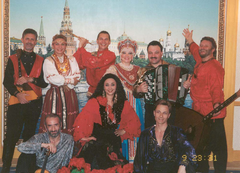 Irina Zagornova, Natasha Smirnov, Svetlana Yankovskaya, Gennady Gutkin, Lev Zabeginsky, Mikhail Smirnov, Leonid Bruk, Sergey Riabtsev, Yuriy Vodolaga, Cabaret Moscow, New York City, 137 East 55th Street, New York, NY